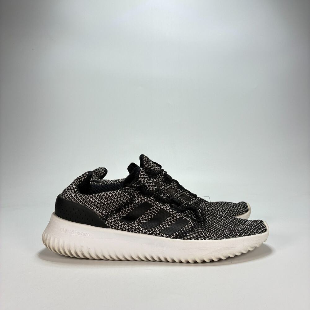 adidas Cloudfoam Ultimate Black White Lifestyle Sneakers BC0033 Women's Size 9.5